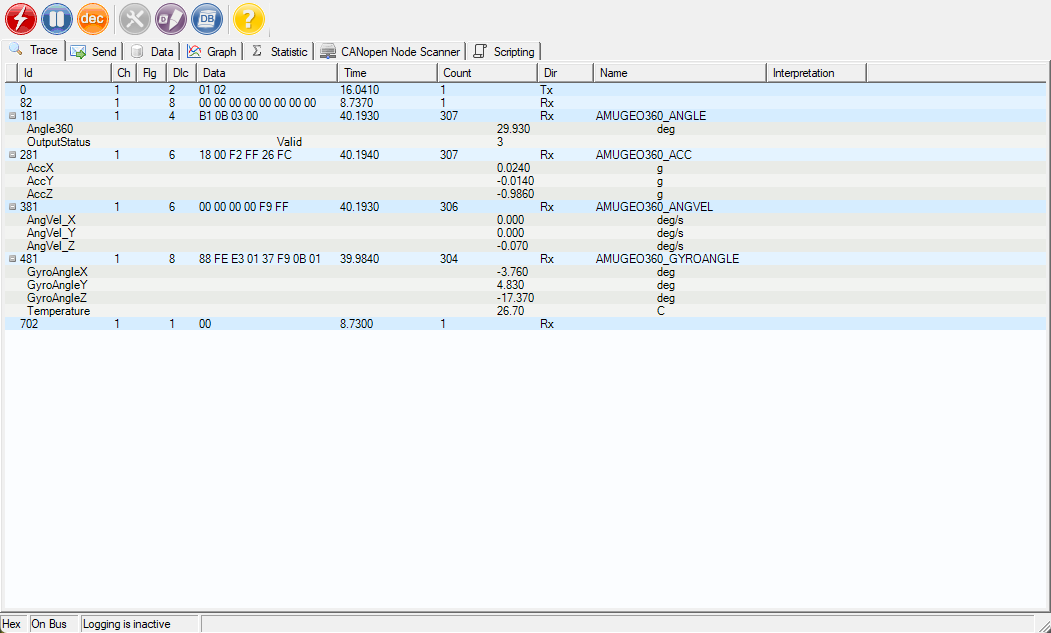 CANtrace CAN bus Analyzer software - Image 3